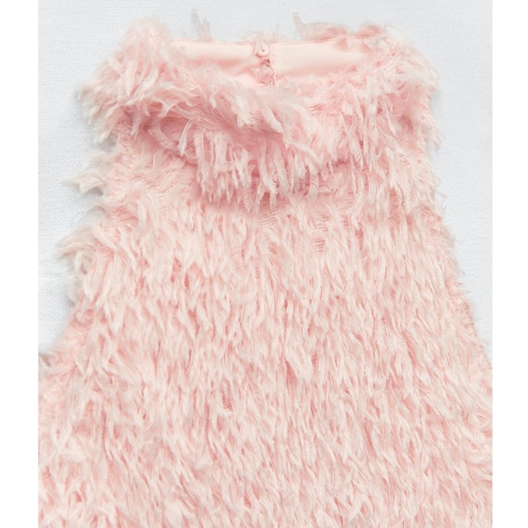 Zara FEATHERY KNIT HALTER DRESS - Picture 8 of 16
